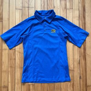 Best Buy Employee Polo Shirt Short Sleeve Blue Logo Size XS